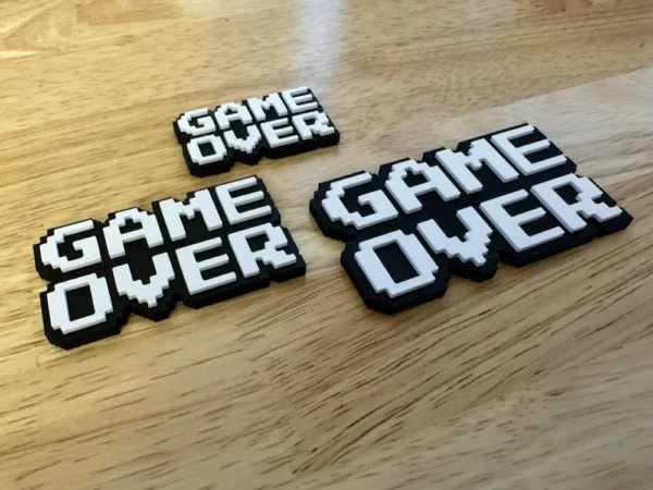 🎮 Chaveiro "Game Over" – Pixel Art Retrô