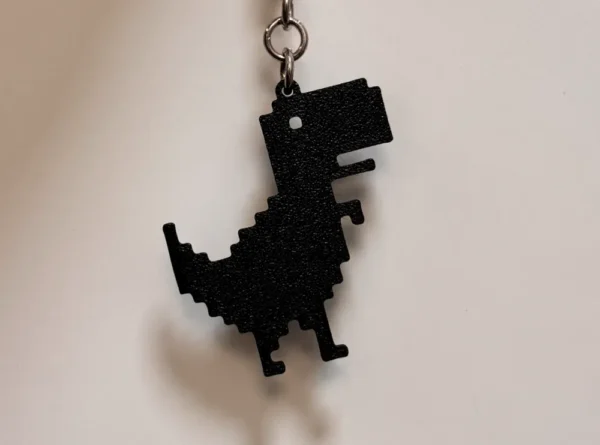 🦖 Chaveiro Dino Pixelado - Estilo Retrô