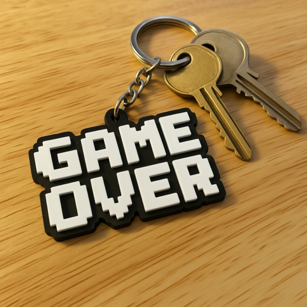 🎮 Chaveiro "Game Over" – Pixel Art Retrô - Image 2