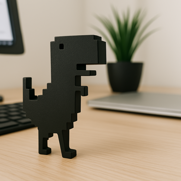 🦖 Enfeite de Mesa Dino Pixel – Design Retrô - Image 2
